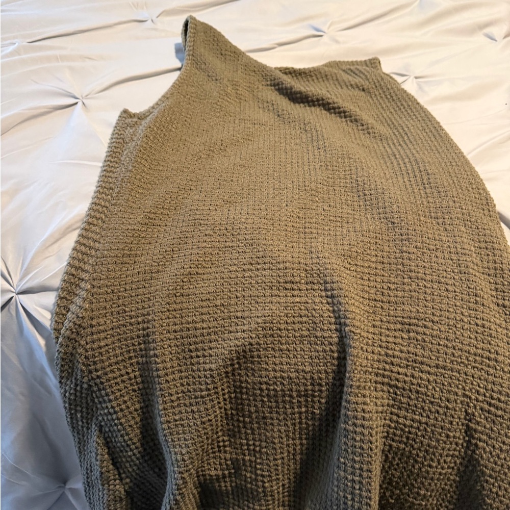 Cupshe Olive Knit Swim Coverup